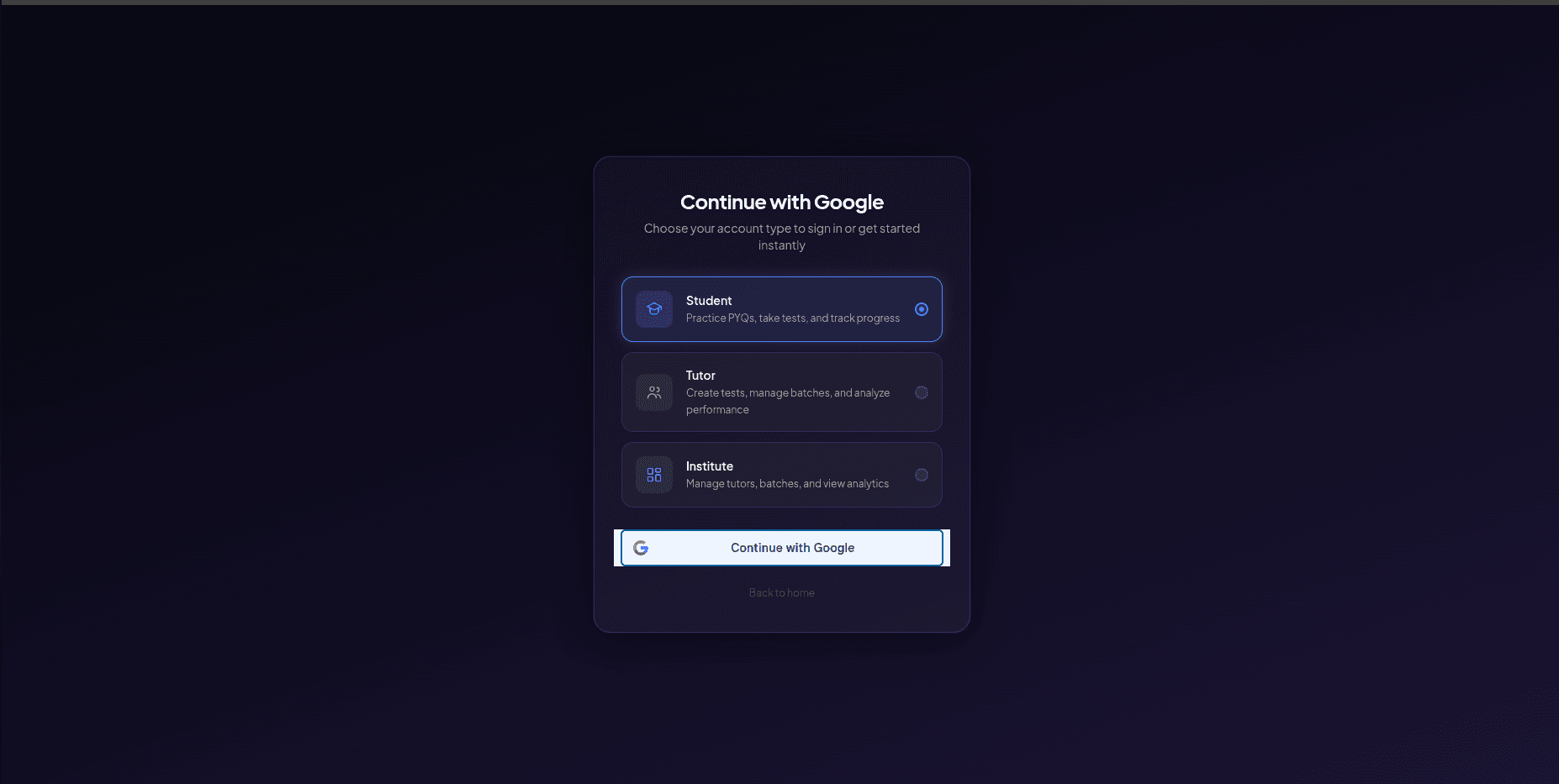Test ExamPrep Platform screenshot 1