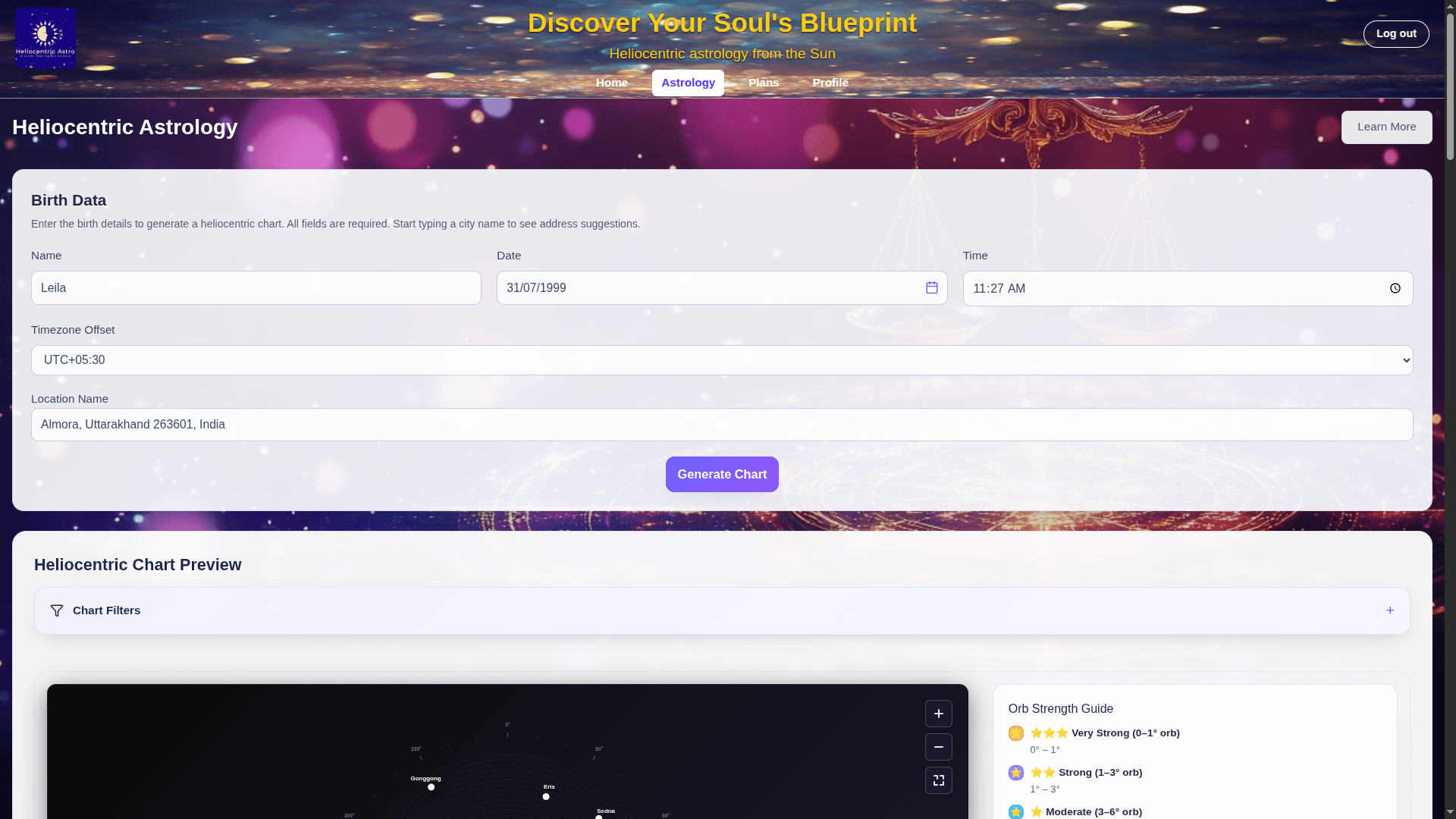 Heliocentric Astrology screenshot 1