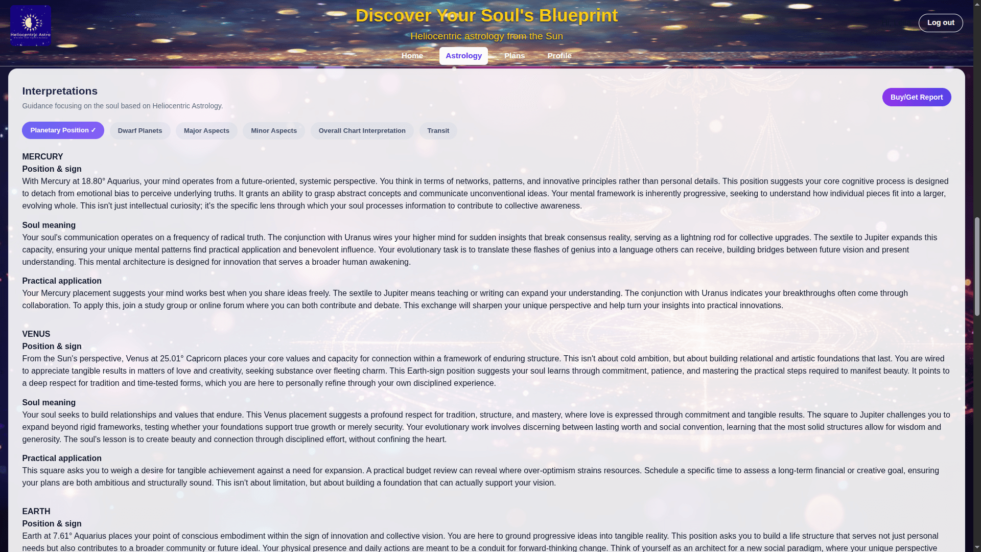 Heliocentric Astrology screenshot 4