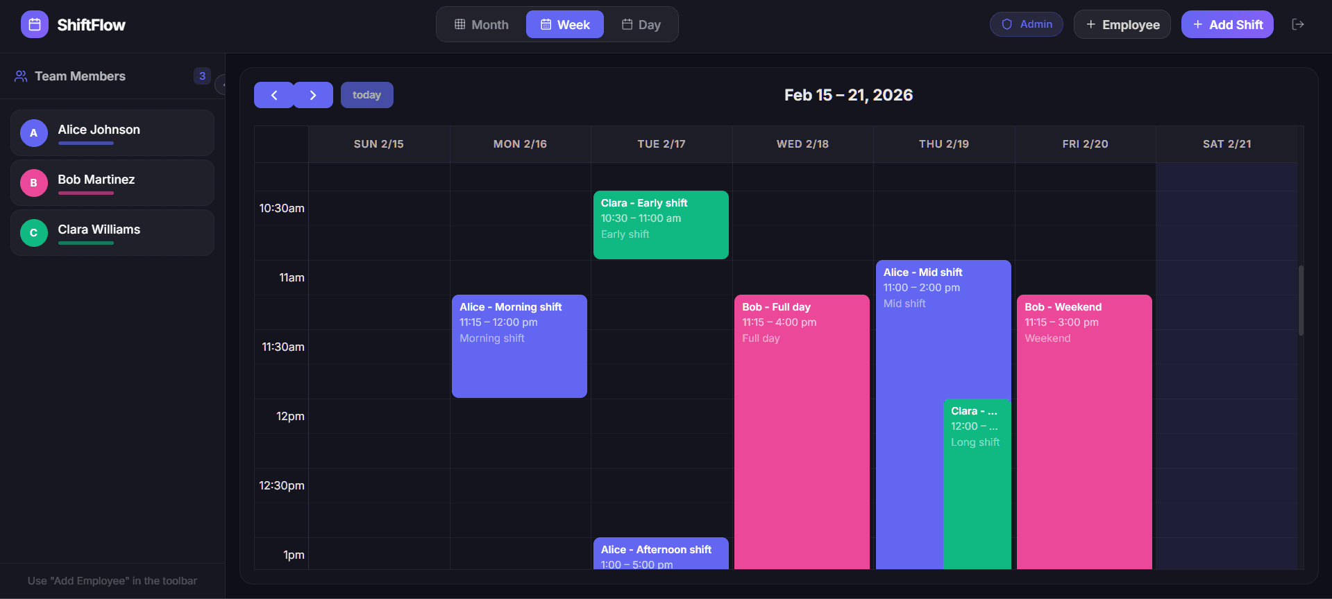 ShiftFlow screenshot 2